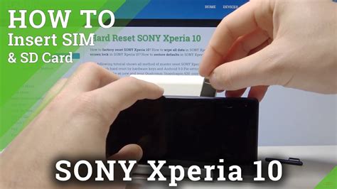 sony xperia sim card slot